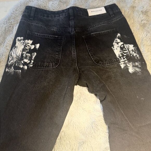 Reputation Studio Jean Flare Black , Flare Blue and Thrashed Jeans - Picture 2 of 10